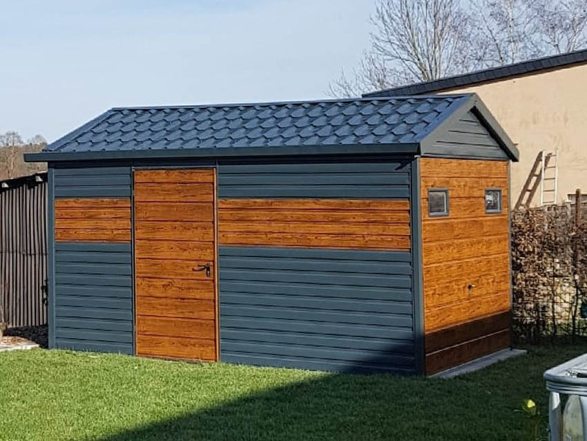 3x5 Blechgarage Satteldach EXTRALINE-PRO v2